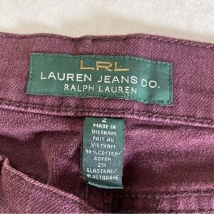 RALPH LAUREN Modern straight jeans  Maroon color
